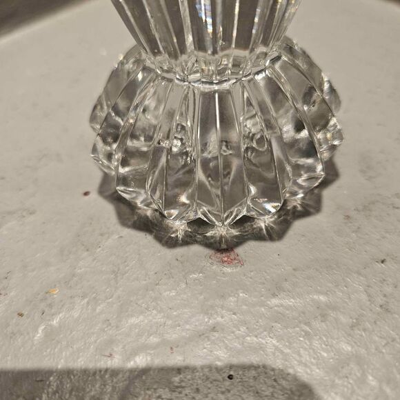 Mikasa Diamond Fire 2 way Clear Cut Crystal Votive Tapered Candle Holder - Picture 3 of 5